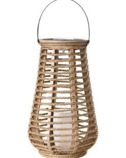 Sæt af 2 Solcelledrevne lanterne GWAYI 34 cm Naturlig