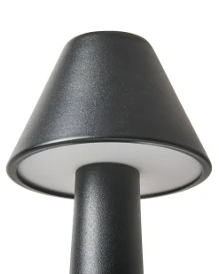 Sæt af 2 trådløse LED-bordlamper JOANES Med dæmpning Metal Sort
