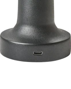Sæt af 2 trådløse LED-bordlamper JOANES Med dæmpning Metal Sort