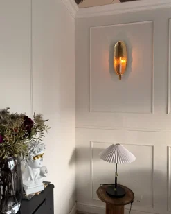 Sæt af 2 væglysestager FEIJO Metal 44 cm Guld