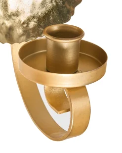 Sæt af 2 væglysestager FEIJO Metal 44 cm Guld