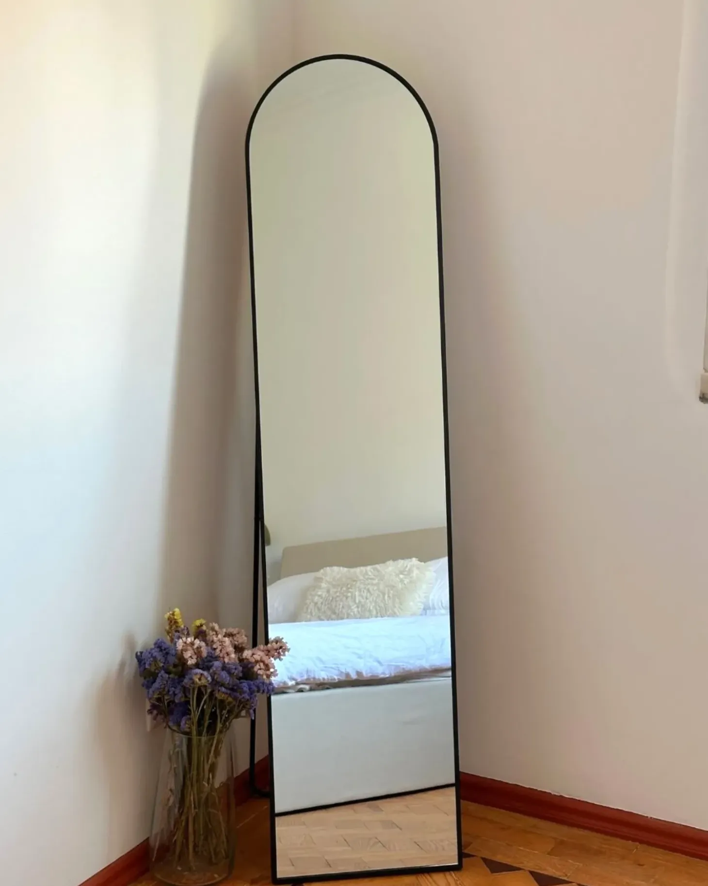 Stående spejl BAGNOLET 150 cm Metal Sort