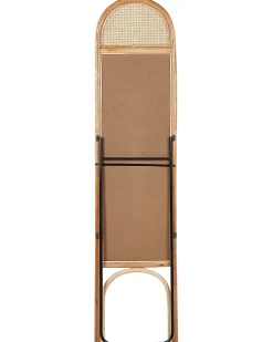 Stående spejl BRUSSEY 170 cm Rattan Naturlig