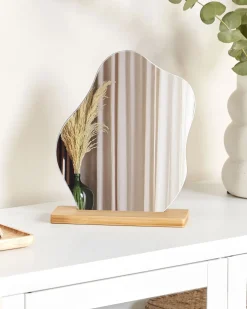 Stående spejl LOZERE 19 cm 22 cm Bambus Lysebrun
