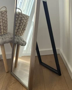 Stående spejl TORCY 140 cm Sølv