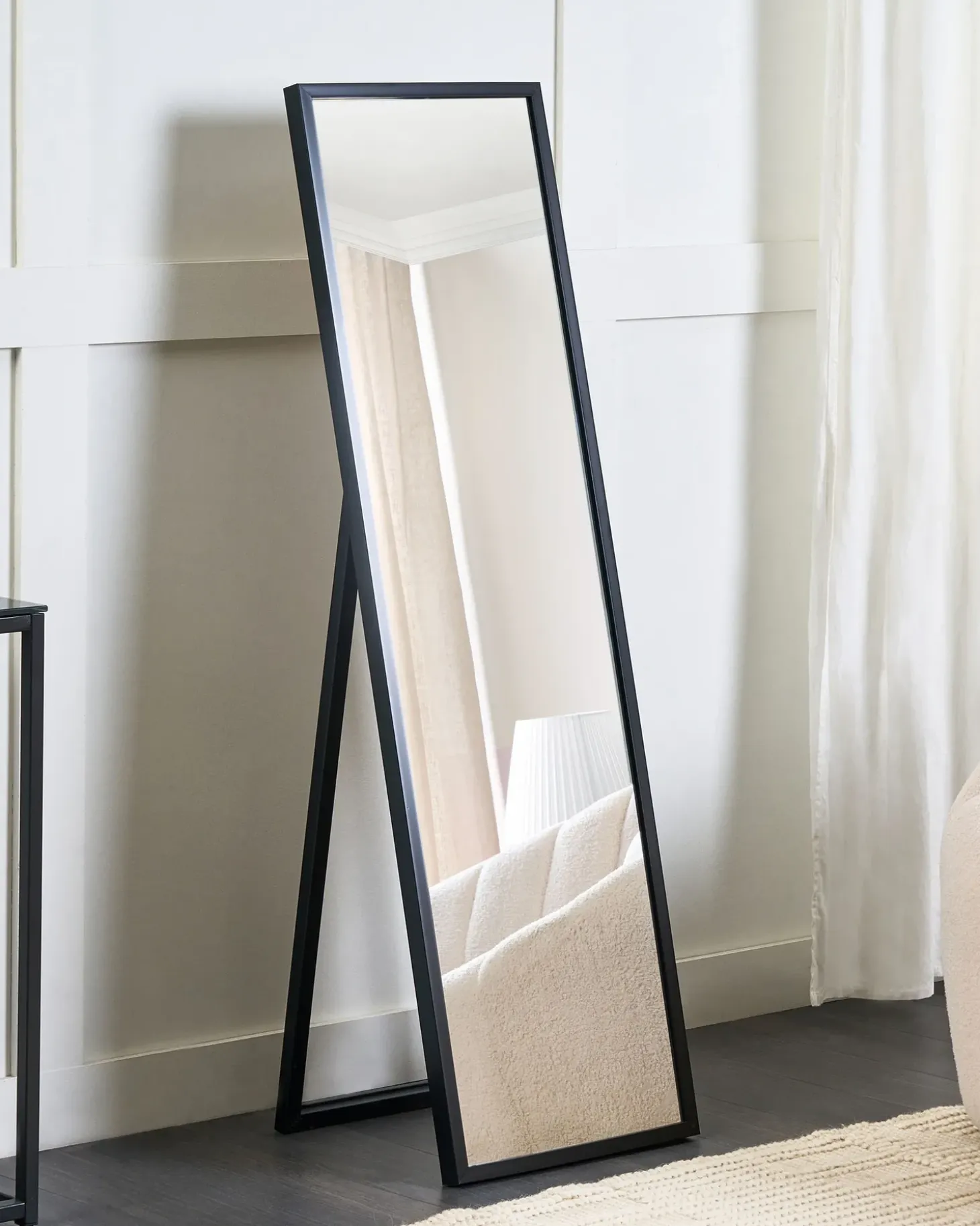Stående spejl TORCY 140 cm Sort