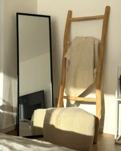 Stående spejl TORCY 140 cm Sort