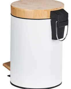 Sæt med 2 affaldsbeholdere med pedal 3 L ECOSMART Metal Hvid