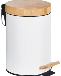 Sæt med 2 affaldsbeholdere med pedal 3 L ECOSMART Metal Hvid