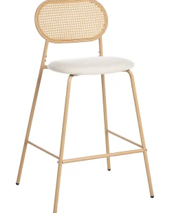 Sæt med 2 barstole ADAVER Lysebrun