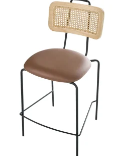 Sæt med 2 barstole ADELANTO Brun