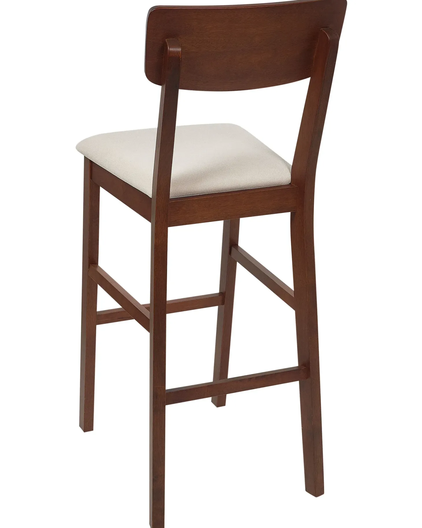 Sæt med 2 barstole AMBLER Mørkebrun/beige