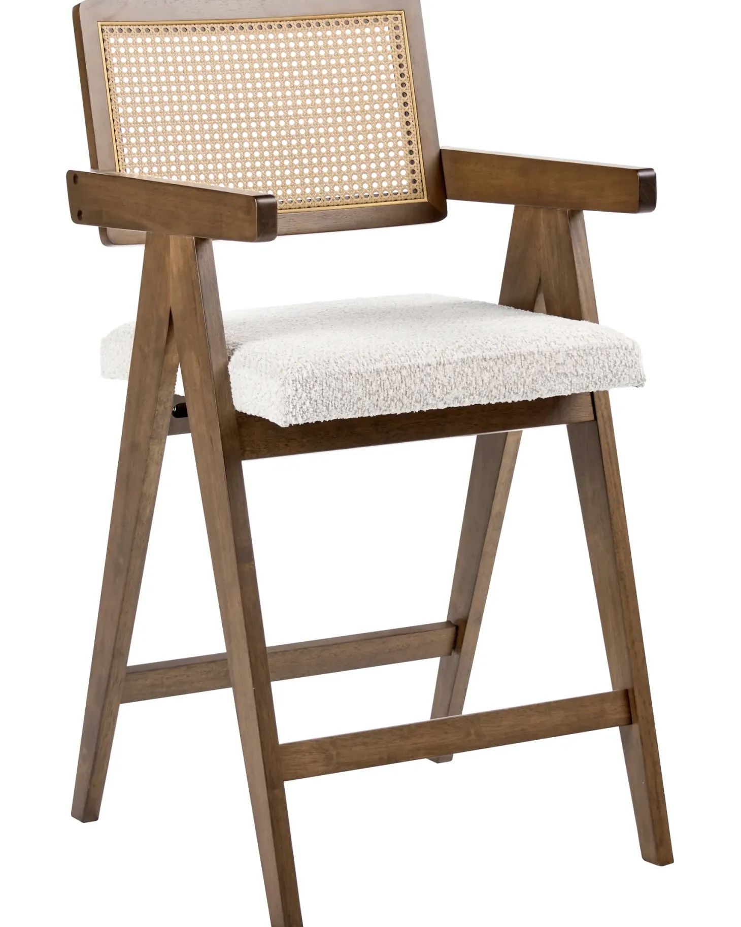 Sæt med 2 barstole AVA Træ Brun/lys beige