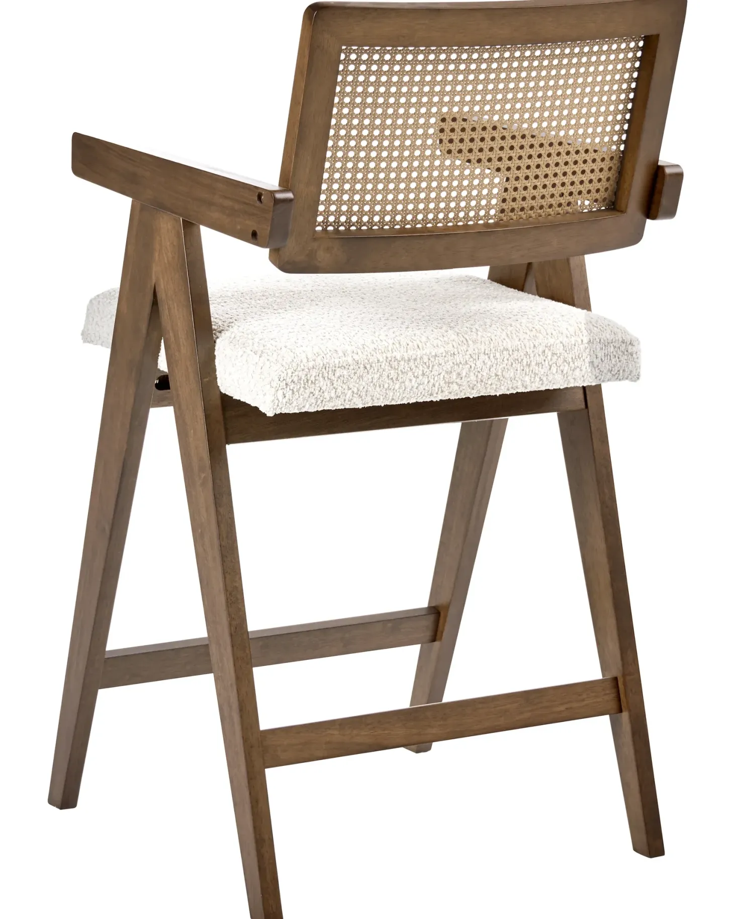 Sæt med 2 barstole AVA Træ Brun/lys beige