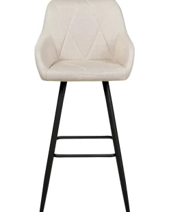 Sæt med 2 barstole DARIEN Lys Beige