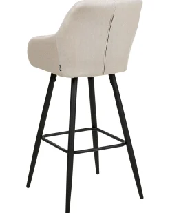 Sæt med 2 barstole DARIEN Lys Beige