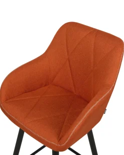 Sæt med 2 barstole DARIEN Orange