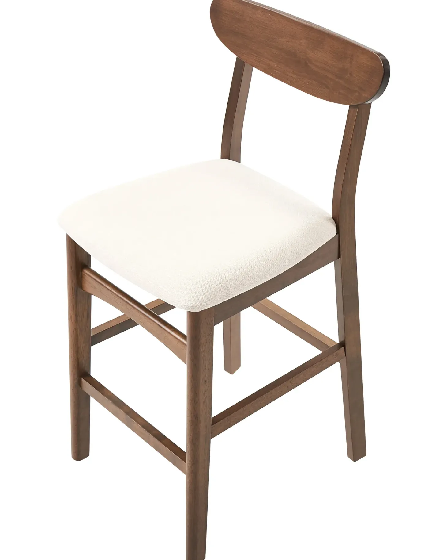 Sæt med 2 barstole DOYLE Træ Brun/lys beige