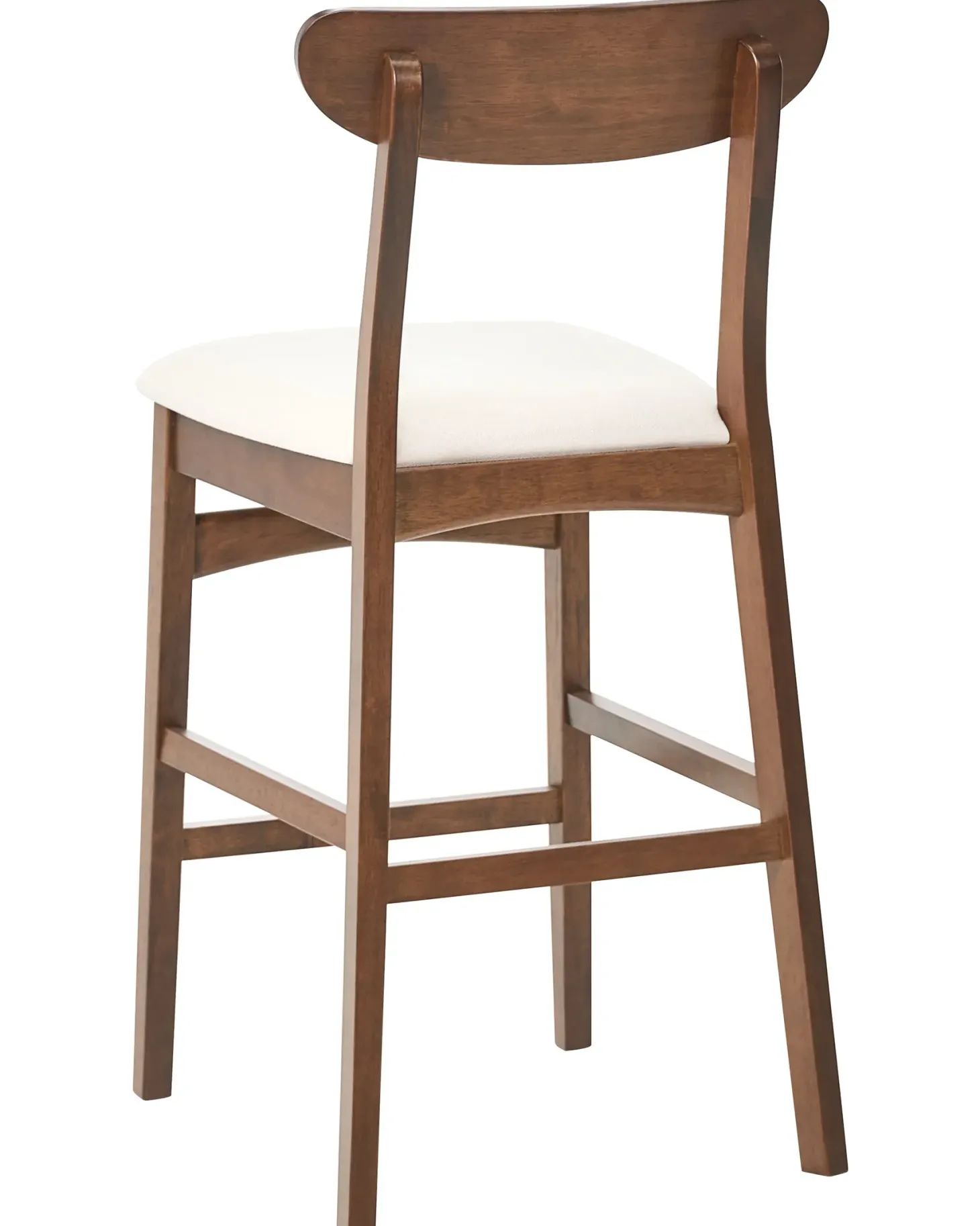 Sæt med 2 barstole DOYLE Træ Brun/lys beige