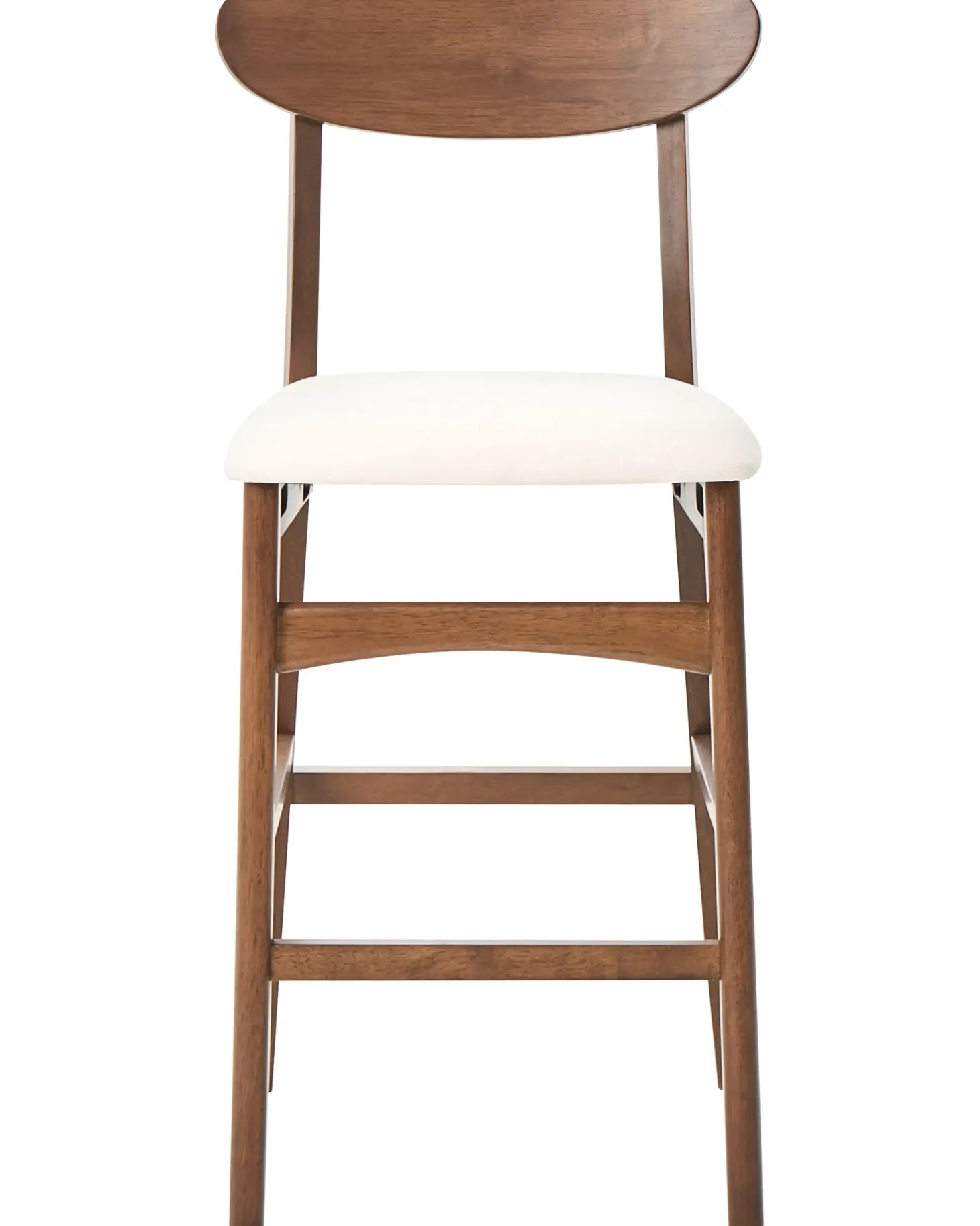 Sæt med 2 barstole DOYLE Træ Brun/lys beige