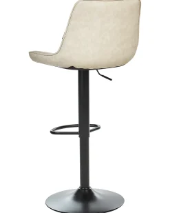 Sæt med 2 barstole DUBROVNIK Kunstlæder Lys Beige