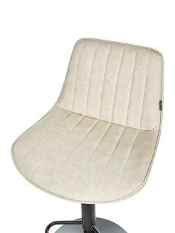 Sæt med 2 barstole DUBROVNIK Kunstlæder Lys Beige