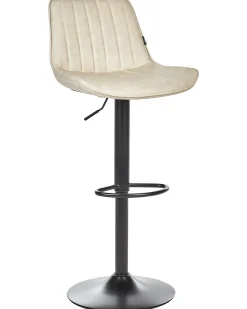 Sæt med 2 barstole DUBROVNIK Kunstlæder Lys Beige