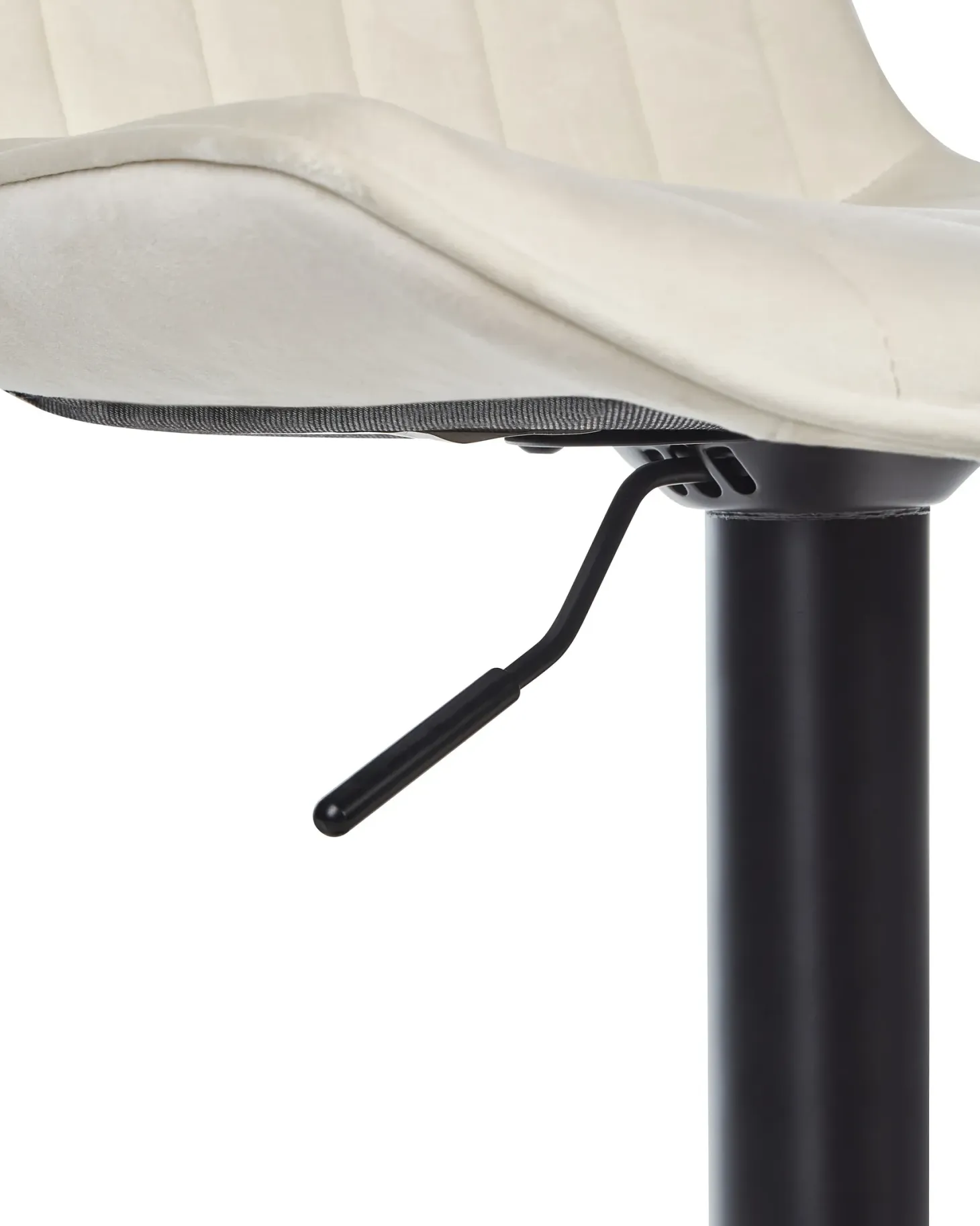 Sæt med 2 barstole DUBROVNIK Velour Lys Beige