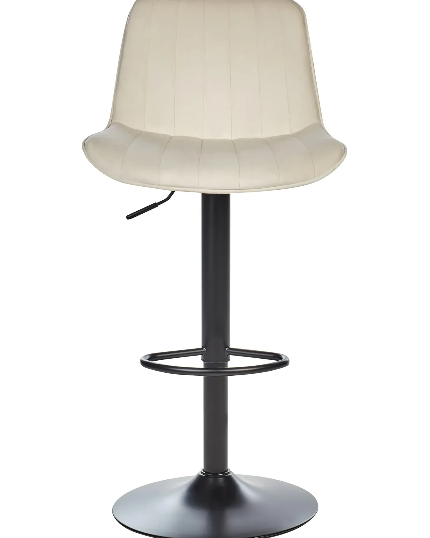Sæt med 2 barstole DUBROVNIK Velour Lys Beige
