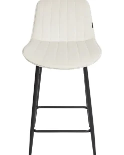 Sæt med 2 barstole DUBROVNIK Velour Lys Beige