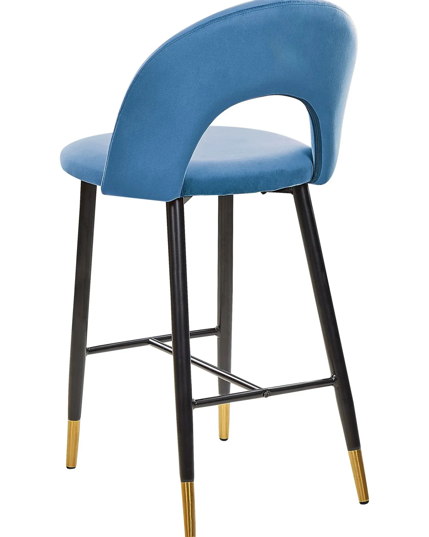 Sæt med 2 barstole FALTON Velour Blå