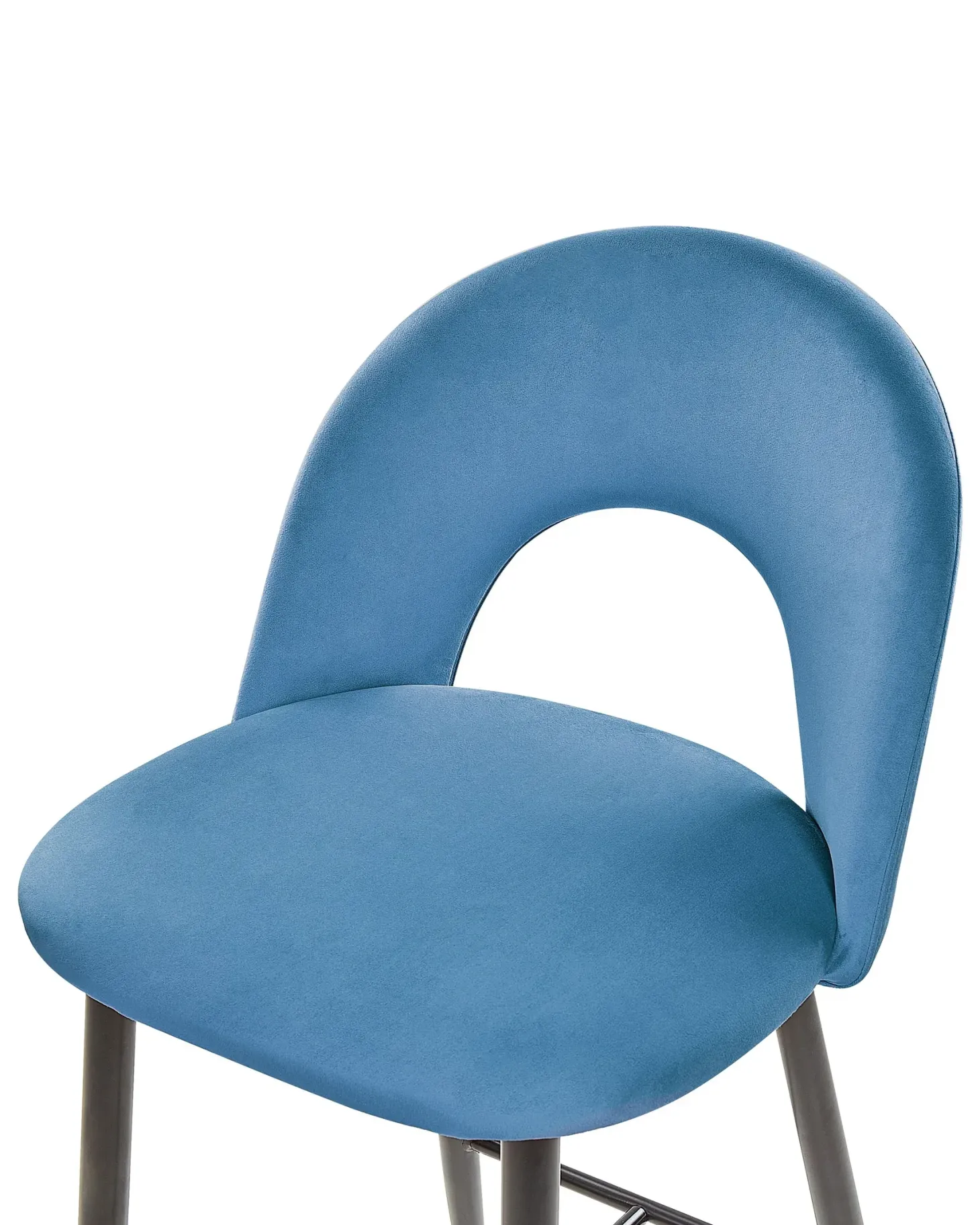Sæt med 2 barstole FALTON Velour Blå