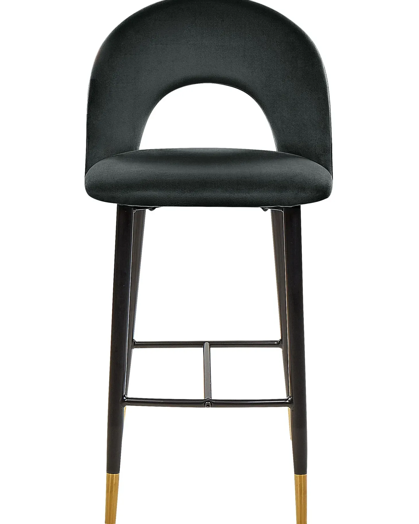 Sæt med 2 barstole FALTON Velour Sort