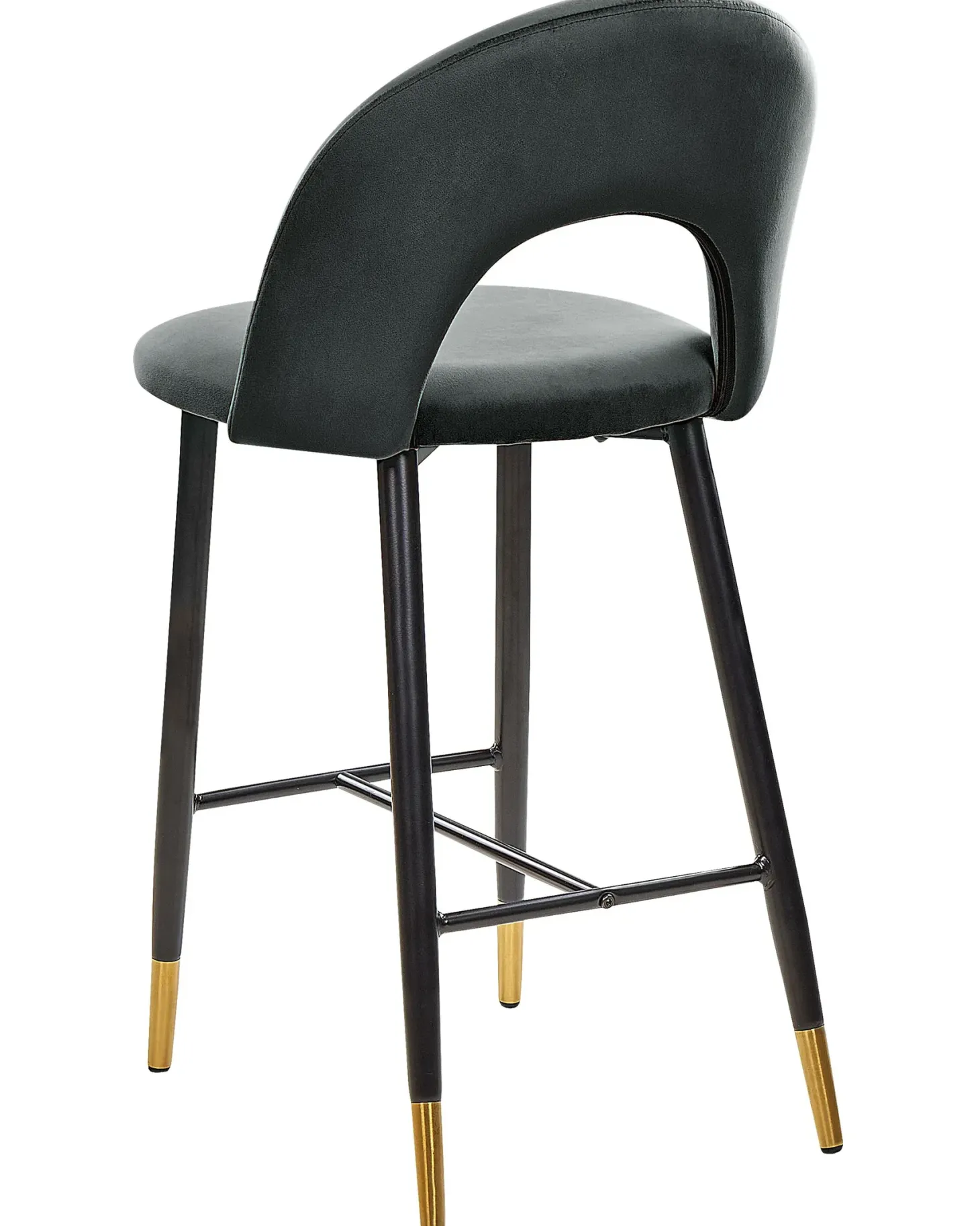 Sæt med 2 barstole FALTON Velour Sort