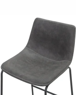 Sæt med 2 barstole FRANKS Grå