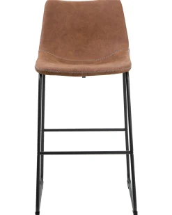 Sæt med 2 barstole FRANKS Guldbrun