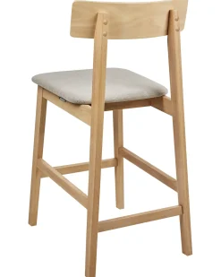 Sæt med 2 barstole ISANTI Træ Lysebrun/taupe