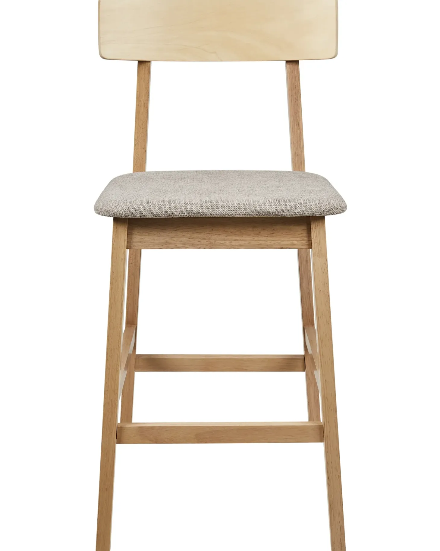 Sæt med 2 barstole ISANTI Træ Lysebrun/taupe