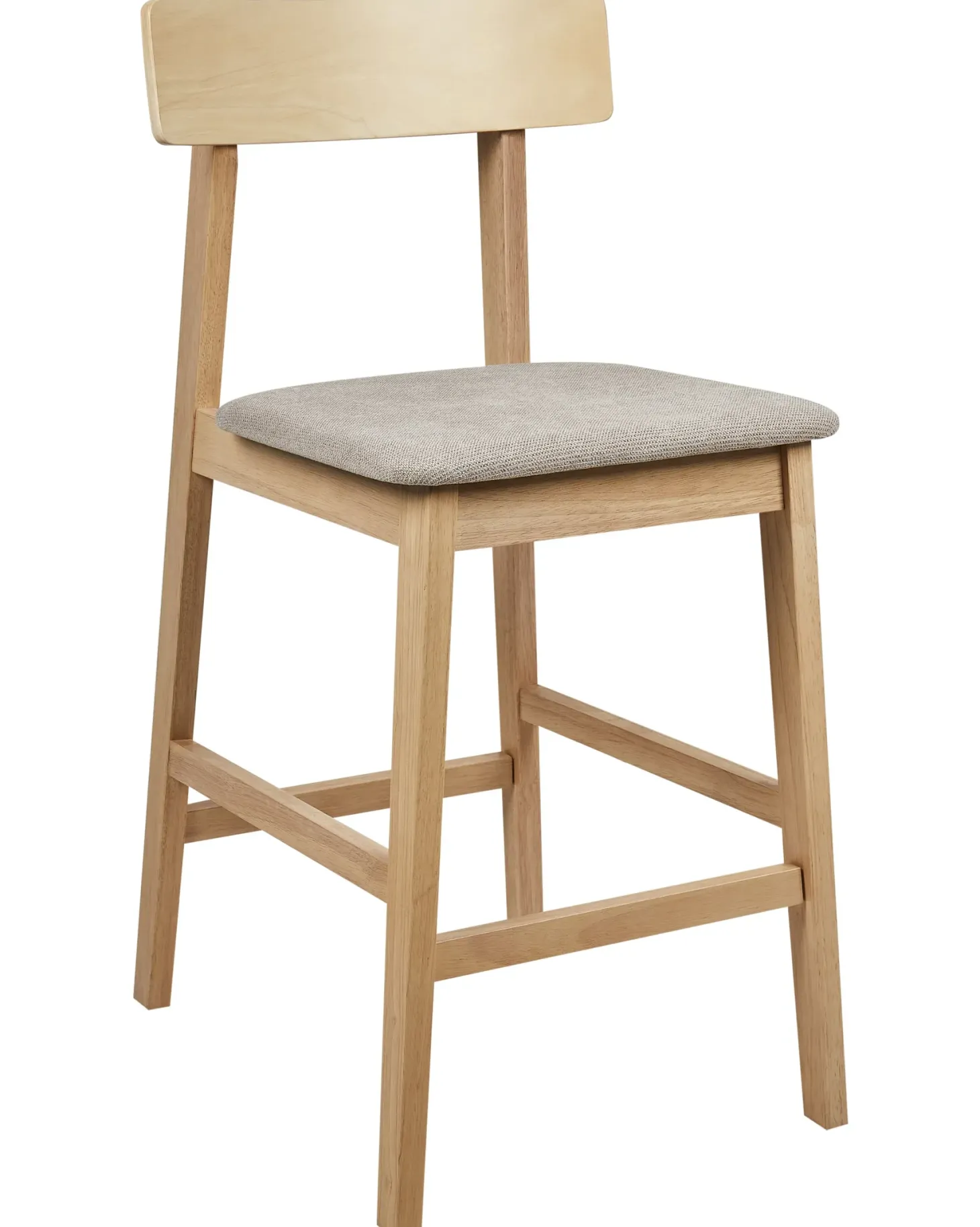 Sæt med 2 barstole ISANTI Træ Lysebrun/taupe