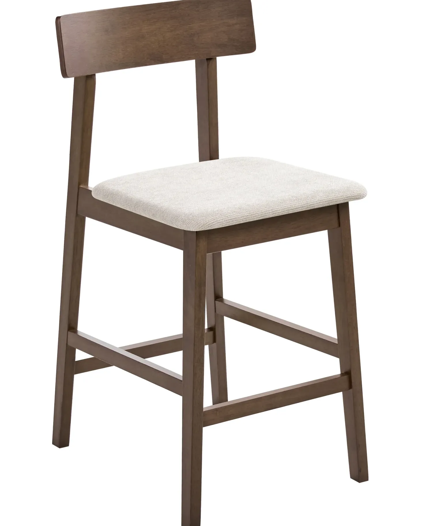 Sæt med 2 barstole ISANTI Træ Mørkebrun/taupe