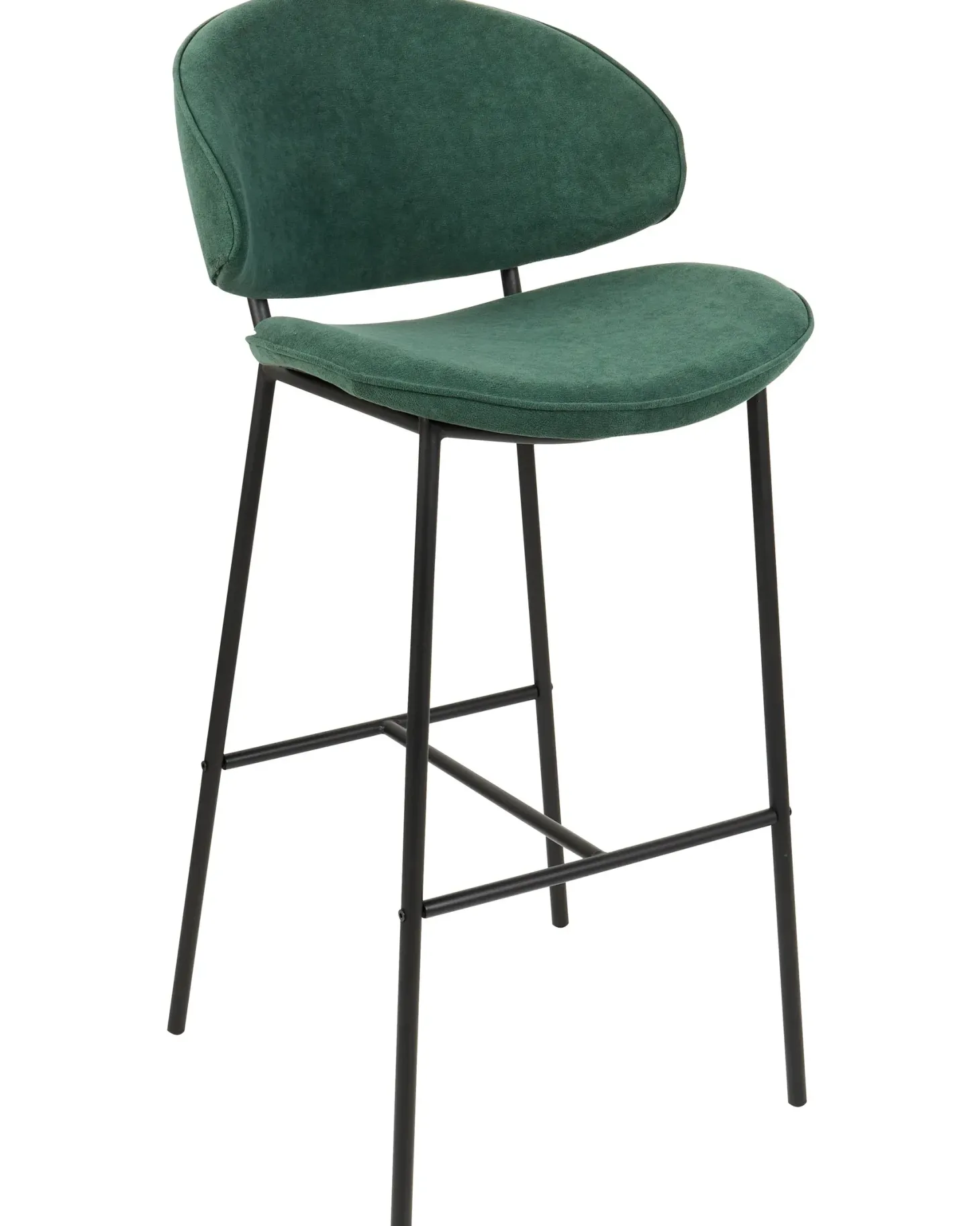 Sæt med 2 barstole KIANA Mørkegrøn