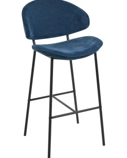 Sæt med 2 barstole KIANA Navy Blå