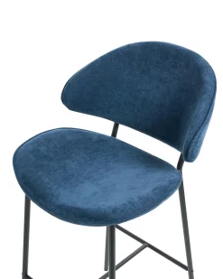 Sæt med 2 barstole KIANA Navy Blå