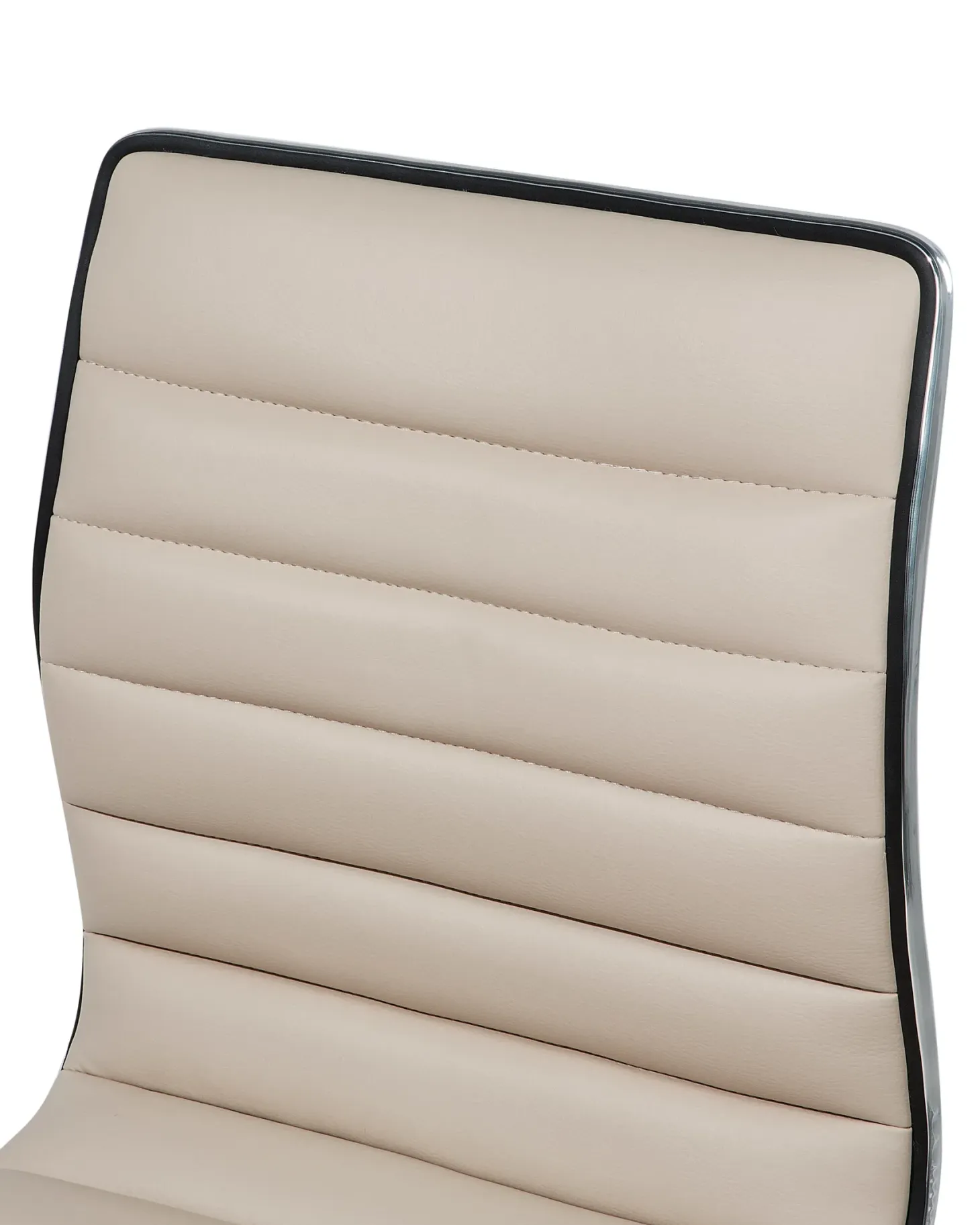 Sæt med 2 barstole LUCERNE Kunstlæder Lys Beige