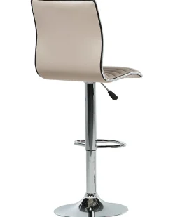 Sæt med 2 barstole LUCERNE Kunstlæder Lys Beige