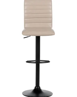 Sæt med 2 barstole LUCERNE Kunstlæder Lys Beige