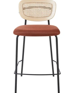 Sæt med 2 barstole MAYETTA Rattan Orange