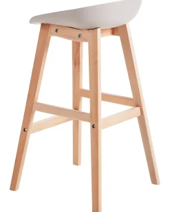 Sæt med 2 barstole MICCO Brungrå