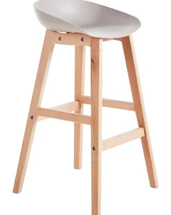 Sæt med 2 barstole MICCO Brungrå