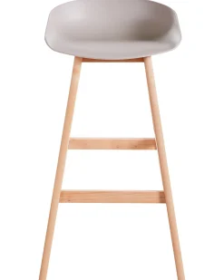 Sæt med 2 barstole MICCO Brungrå